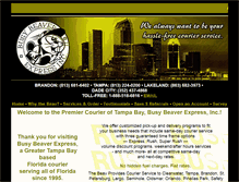 Tablet Screenshot of busybeaverexpress.com